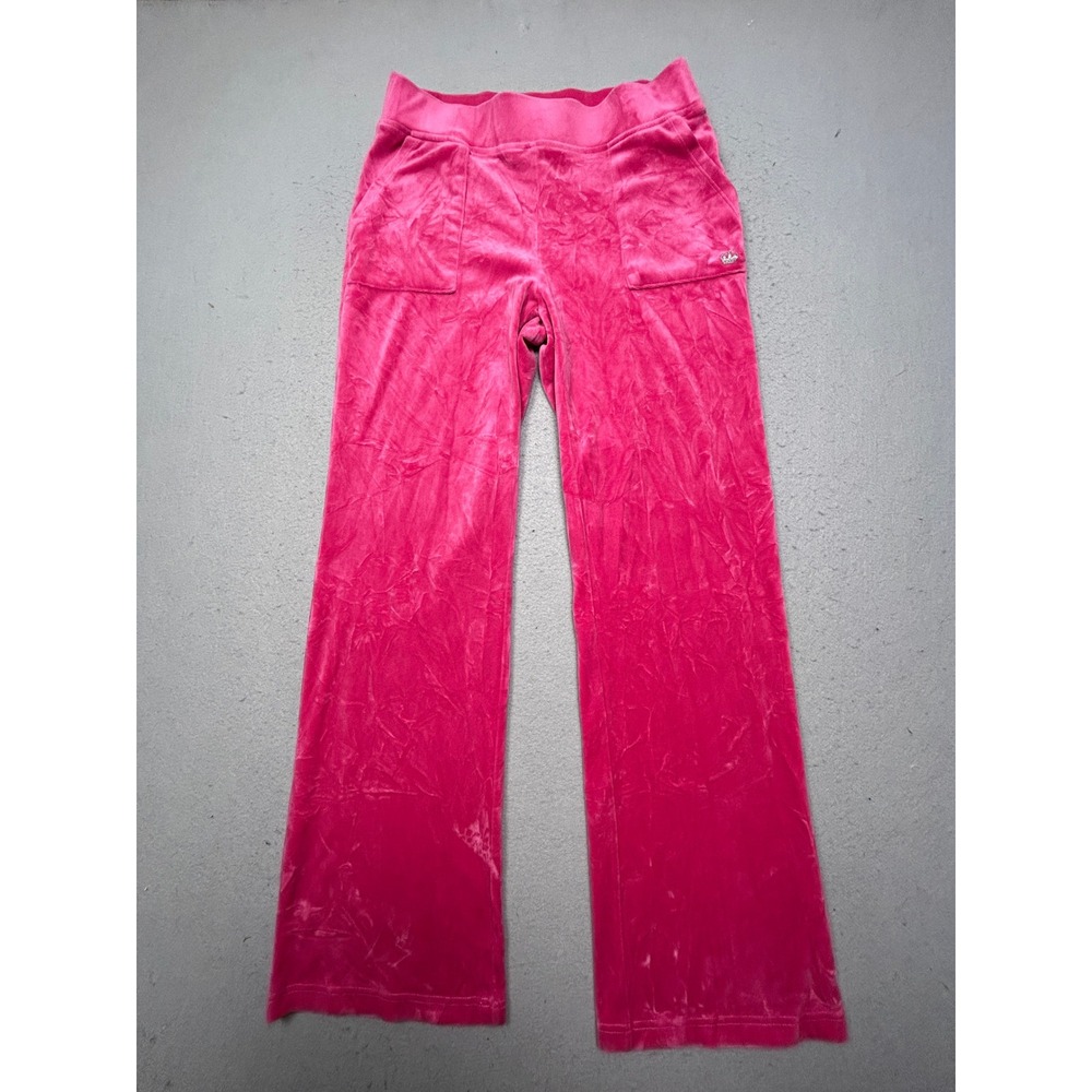 Juicy by Juicy Couture Track Pants Velour Polyester Pink XS Womens